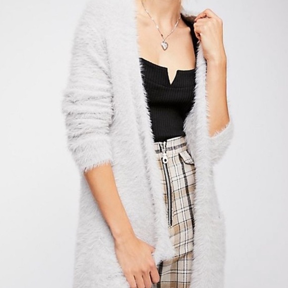 Free People Faux Fur Cardigan - Picture 4 of 6